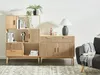 BELIANI Sideboard Hellbraun Holz u. MDF-Platte Holzoptik Produktbild-Vorschau 4