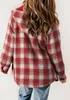 ASKSA Damen Jacke Karierte Winterjacke Oversize Langarm Produktbild-Vorschau 3