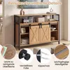 Buffet COSTWAY en bois, meuble de rangement pour cuisine Voir les images du produit 8