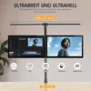 LED Schreibtischlampe,80cm Doppelkopf klemmbar Dimmbar für Produktbild-Vorschau 3