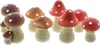 8 kleine Fliegenpilze Terracotta 5-7cm – Herbstdeko Produktbild-Vorschau 2