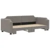 vidaXL Divano letto estraibile Taupe 100x200 cm Tessuto Anteprima dell’immagine prodotto 3