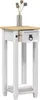 vidaXL Plantenstandaard, wit, 30 x 30 x 73 cm, massief Productafbeelding-voorbeeld 3