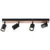 BRILLIANT LED Spotbalken, 4-flammig Jello Wood 60 cm Produktbild-Vorschau 3