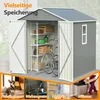 GIHAUVIA Metall Geräteschuppen Gerätehaus mit Fenster Produktbild-Vorschau 3