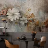 Muralo Vlies Fototapete BLUMEN Blätter Pflanzen Beton Retro Produktbild-Vorschau 4