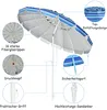GOPLUS Sonnenschirm, Gartenschirm mit Kippbare Klappstange, Produktbild-Vorschau 2