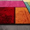 Tapis de salon court vintage fait main avec contours 3D Voir les images du produit 2