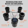 Diagram of a recirculating deep water culture hydroponic system with labels for each component. Podgląd zdjęcia produktu