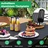 COSTWAY Skládací kempingový stůl, skládací stůl s rolovací Náhled obrázku produktu 5