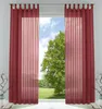 2er-Pack Gardinen Transparent Vorhang Set Wohnzimmer Voile Produktbild-Vorschau 1
