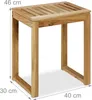Pouf Relaxdays in legno, A x L x P: 46 x 40 x 30 cm, fino a Anteprima dell’immagine prodotto 4