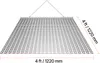SucceBuy Schleppegge 122x122 cm, Wiesenegge aus verzinktem Produktbild-Vorschau 8