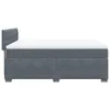 Boxspringbett mit Matratze Dunkelgrau 140x200 cm Samt Produktbild-Vorschau 9