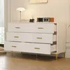 Komoda z 6 szufladami - Biała komoda z drzwiami do salonu i Podgląd zdjęcia produktu 4