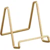 Platten Ausstellungsständer - Gold Metall -Staffelei, Produktbild-Vorschau 1