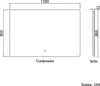 AICA LED Badspiegel 120x80cm Wand/Touchschalter Kaltweiß Produktbild-Vorschau 8