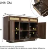 Flieks Kommode Wohnzimmerschrank Rattan mit 3 Schubladen, Produktbild-Vorschau 7