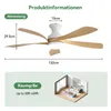 Sofucor Deckenventilator, 132 cm, mit Beleuchtung und Produktbild-Vorschau 2