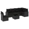7-tlg. Garten-Lounge-Set, modulares Outdoor-Sofa mit Tisch, Produktbild-Vorschau 1