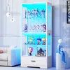 BROTTAR 64,7" Glasvitrine Weiß mit LED-Beleuchtung, Produktbild-Vorschau 1