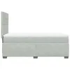 Boxspringbett mit Matratze Hellgrau 90x200 cm Samt Produktbild-Vorschau 11