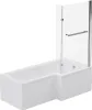 Vasca da bagno Elara (a sinistra) 170 x 85 x 53 cm, bianco Anteprima dell’immagine prodotto 1