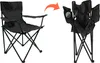 Camping Klappstuhl mit Getränkehalter 2er Set - schwarz - Produktbild-Vorschau 3