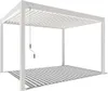 Deluxe Pavillon Terrassenüberdachung Aluminium 3 x 4 M weiß Produktbild-Vorschau 2