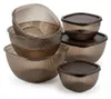 Salatschüssel 5er Set mit Deckel BPA-frei stapelbar Meal Produktbild-Vorschau 2
