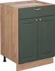 Küchenunterschrank Vicco Fame-Line Grün-Gold Landhaus 60 cm Produktbild-Vorschau 1