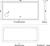 Badspiegel mit Beleuchtung 160x80 cm Uhr, 3X LED Make-up Produktbild-Vorschau 8