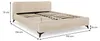 Polsterbett LAVORO Einzelbett 140x200, beige - Bett mit Produktbild-Vorschau 7