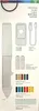 An illustration of a glue gun and its accessories, including glue sticks, batteries, a USB charger, and a USB cable, presented on a white background. Produktbild-Vorschau