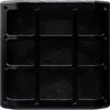 A close-up, top-down view of a black aquarium filter guard. Produktbild-Vorschau