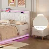 UnboxG Polsterbett 140×200 cm in Weiß – Stauraumbett mit Produktbild-Vorschau 6