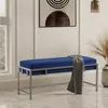 BETTSO Stilvolle Polsterbank LAMO 100 marineblau, auf einem Produktbild-Vorschau 3