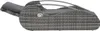 A side view of a gray wicker lounger with a gray cushion. Produktbild-Vorschau