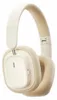 A pair of white and beige wireless headphones is shown against a white background. Anteprima dell’immagine prodotto