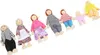 Houten poppenhuis, familie, schattende simulatie, 7 poppen, Productafbeelding-voorbeeld 1