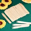 Houten prikkers voor snacks en frietjes, 8,5 cm, 50 stuks. Productafbeelding-voorbeeld 2