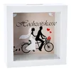 Spardose Hochzeitskasse weiß mit Glas, dekorative Produktbild-Vorschau 6