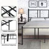 COSTWAY Lit métallique Cadre de lit pour matelas de 200 x Voir les images du produit 5
