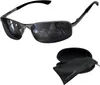 Sportliche Metall Sonnenbrille Herren Edelstahl Halbrahmen Produktbild-Vorschau 1