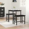 vidaXL Esstische 60 x 60 x 75 cm Holzwerkstoff Schwarz Produktbild-Vorschau 4