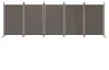 vidaXL paravento 5 pezzi antracite 433x180 cm tessuto Anteprima dell’immagine prodotto 3