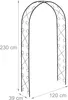 Relaxdays Rosenbogen, Metall, HxBxT: 230 x 120 x 39 cm, Produktbild-Vorschau 4