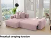 MEBLINI Schlafcouch mit Bettkasten - 260x160x78cm - Altrosa Produktbild-Vorschau 5