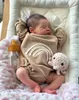 Bambola reborn Laura da 19 pollici, con capelli impiantati Anteprima dell’immagine prodotto 3