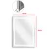 Miroir de salle de bain LED 60×80cm interrupteur tactile Voir les images du produit 2
